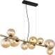 Lampa wisząca Globoeasterneurope Globo Riha 56135-9H lampa wisząca zwis 9x3,5W G9 LED 3000K złota/bursztynowa 7