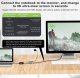 Przełącznik Techly TECHLY KVM USB-C Switch 8K DisplayPort 1.4 2xUSB-C 3xUSB 2.0 (365528) - 46280610 8