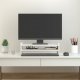 vidaXL Podstawka na monitor, biała, 50x27x15 cm, lite drewno sosnowe 2