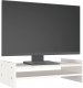 vidaXL Podstawka na monitor, biała, 50x27x15 cm, lite drewno sosnowe 3