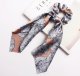 eCarla ECarla Gumka-apaszka do włosów scrunchie - długa szaro-złota 1szt 3