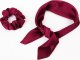 eCarla ECarla Gumka-apaszka do włosów scrunchie - długa szaro-złota 1szt 5