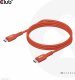 Kabel USB Club 3D USB-C - USB-C 1 m Czerwony (CAC-1511) 3