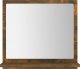 Lustro vidaXL Lustro łazienkowe, przydymiony dąb, 40x10,5x37 cm 2