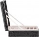 Springos Szkatułka na biżuterię ekoskóra 26x26x8,5 cm czarny organizer z przegródkami UNIWERSALNY 11