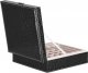 Springos Szkatułka na biżuterię ekoskóra 26x26x8,5 cm czarny organizer z przegródkami UNIWERSALNY 1