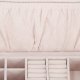 Springos Szkatułka na biżuterię ekoskóra 26x26x8,5 cm czarny organizer z przegródkami UNIWERSALNY 5