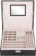 Springos Szkatułka na biżuterię ekoskóra 26x26x8,5 cm czarny organizer z przegródkami UNIWERSALNY 8