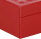 Springos Szkatułka na biżuterię ekoskóra 25x25x8,5 cm bordowy organizer z przegródkami UNIWERSALNY 12