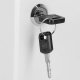 Springos Skrzynka na klucze z zawieszkami metalowy sejf kasetka biała 10