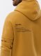 Ombre Bluza męska rozpinana hoodie z nadrukami - musztardowa V2 B1423 M 4