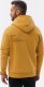 Ombre Bluza męska rozpinana hoodie z nadrukami - musztardowa V2 B1423 M 8