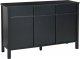 Beliani Komoda trzydrzwiowa czarna OLATE! 7