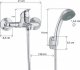 Zestaw prysznicowy YokaHome Zestaw bateria prysznicowa - ścienna i bateria umywalkowa chrom 3