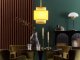 Lampa wisząca Beliani Lampa wisząca rattanowa naturalna z żółtym BOERI! 2