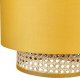 Lampa wisząca Beliani Lampa wisząca rattanowa naturalna z żółtym BOERI! 4