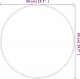 vidaXL vidaXL Lustro ścienne, czarne, 50 cm, okrągłe 5