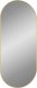 vidaXL vidaXL Lustro ścienne, złote, 100x45 cm, owalne 2