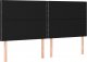 vidaXL vidaXL Łóżko kontynentalne z materacem, czarne, tkanina 160x200 cm 6