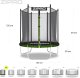 Trampolina ogrodowa Zipro Jump Pro OUT z siatką zewnętrzną 4FT 127cm 8