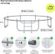 Trampolina ogrodowa Zipro Jump Pro Premium z siatką wewnętrzną 8FT 252cm 2