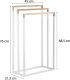 YokaHome Drążek potrójny 45 cmcm biały  (P.KONA 3 WHT) 4