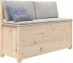 vidaXL vidaXL Ławka, 110x41x76,5 cm, lite drewno sosnowe 3