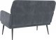 vidaXL vidaXL Ławka, ciemnoszara, 108x79x79 cm, tapicerowana aksamitem 4
