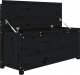 vidaXL vidaXL Ławka, czarna, 110x41x76,5 cm, lite drewno sosnowe 6