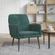 vidaXL vidaXL Fotel, ciemnozielony, 62x79x79 cm, obity aksamitem 1