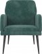 vidaXL vidaXL Fotel, ciemnozielony, 62x79x79 cm, obity aksamitem 2