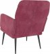 vidaXL vidaXL Fotel, winna czerwień, 62x79x79 cm, obity aksamitem 5