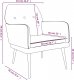 vidaXL vidaXL Fotel, winna czerwień, 62x79x79 cm, obity aksamitem 8