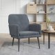 vidaXL vidaXL Fotel, ciemnoszary, 62x79x79 cm, obity aksamitem 1