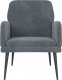 vidaXL vidaXL Fotel, ciemnoszary, 62x79x79 cm, obity aksamitem 2