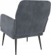 vidaXL vidaXL Fotel, ciemnoszary, 62x79x79 cm, obity aksamitem 4