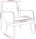 vidaXL vidaXL Fotel, ciemnoszary, 62x79x79 cm, obity aksamitem 7