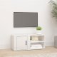 vidaXL Szafka pod TV, wysoki połysk, biała, 80x31,5x36 cm 1