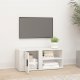 vidaXL Szafka pod TV, wysoki połysk, biała, 80x31,5x36 cm 2