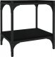 vidaXL Szafka pod TV, czarna 40x33x41 cm materiał drewnopochodny/ stal 2