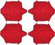 Lizard Skins LIZARDSKINS DSP Lever Grip - Crimson Red 0.5 mm (2 zestawy po 2 szt.) (NEW 2023) 1