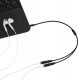 Kabel Mozos Jack 3.5mm - Jack 3.5mm x2 Brak danych czarny (TSX-1005) 2