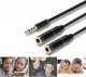 Kabel Mozos Jack 3.5mm - Jack 3.5mm x2 Brak danych czarny (TSX-1005) 3