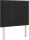 vidaXL vidaXL Łóżko kontynentalne z materacem, czarne, aksamit 100x200 cm 5
