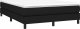 vidaXL vidaXL Łóżko kontynentalne z materacem, czarne, tkanina, 140x190 cm 3