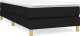 vidaXL vidaXL Łóżko kontynentalne z materacem, czarne, tkanina 90x190 cm 2