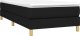 vidaXL vidaXL Łóżko kontynentalne z materacem, czarne, tkanina 90x190 cm 3
