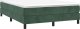vidaXL vidaXL Łóżko kontynentalne z materacem, zielone, aksamit, 140x190 cm 3