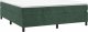 vidaXL vidaXL Łóżko kontynentalne z materacem, ciemnozielone, 180x200 cm 3