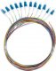 Lanberg Pigtail SM LC/UPC Semi Tight 9/125 G657A1 12X2M multikolor 1